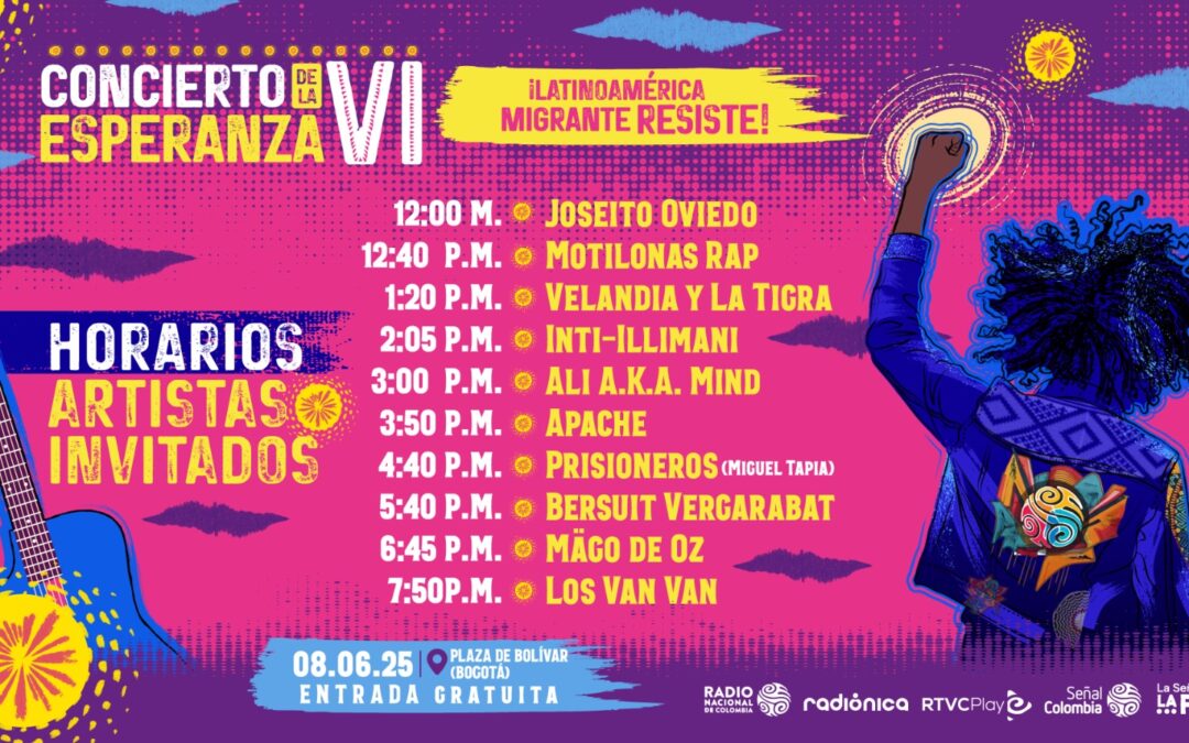 CONCIERTO DE LA ESPERANZA… en la Plaza de Bolívar de Bogotá